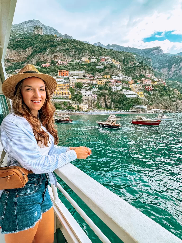 image of Positano in the Amalfi Coast for day trips from Rome