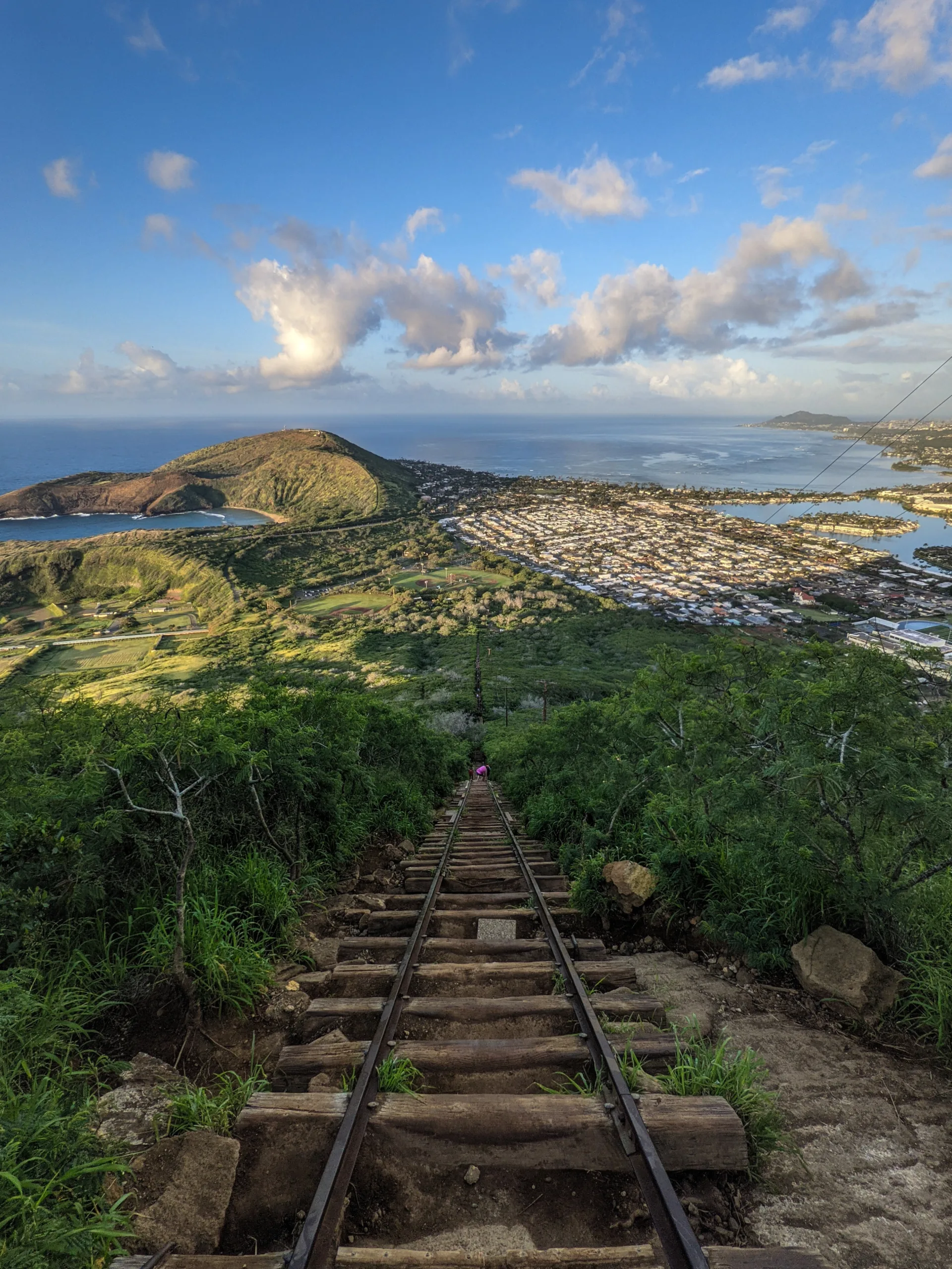 image of koko crater tramway for best sunset hikes oahu