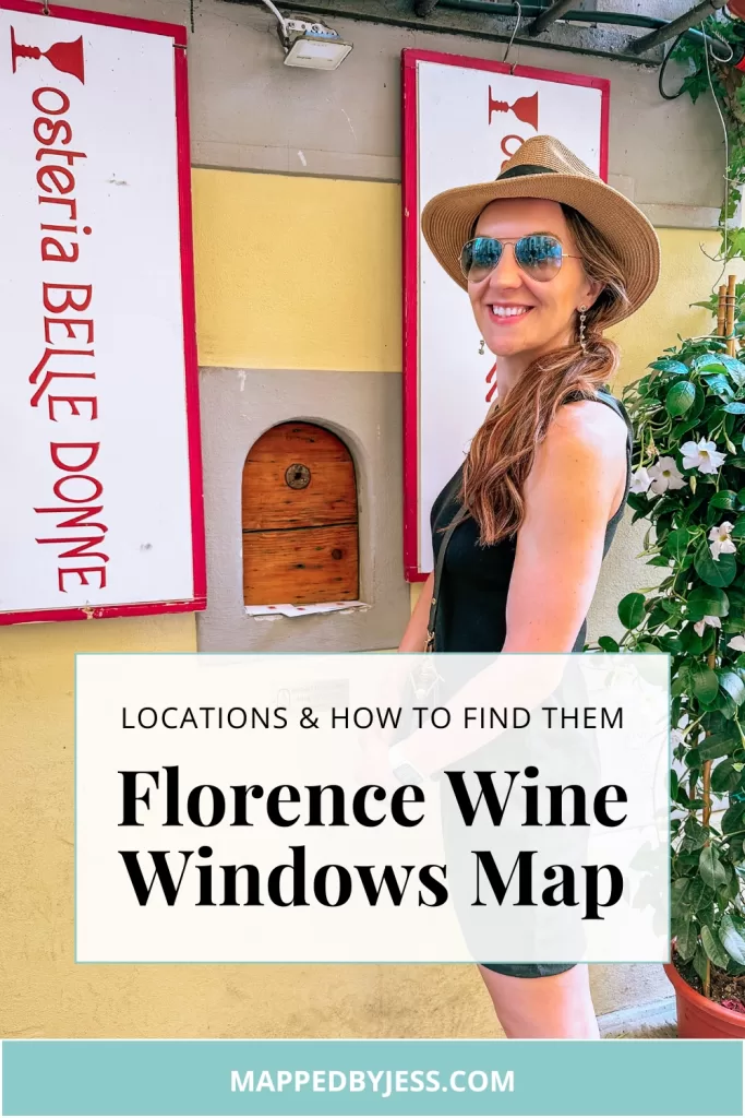 image of florence wine windows map and how to find the wine windows