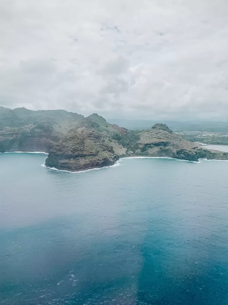 image of flying in to Kauai