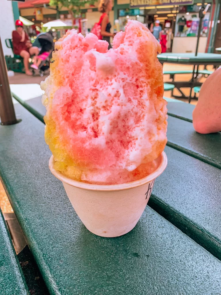 image of shave ice from Jojo's on Kauai