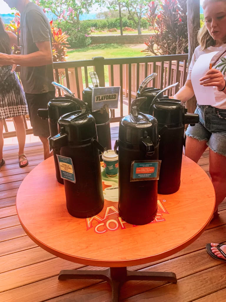 image of kauai coffee tasting for a 5 day kauai itinerary