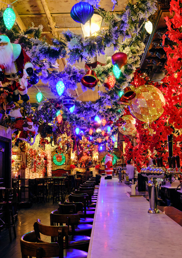 lillies victorian nyc restaurants with best christmas decorations