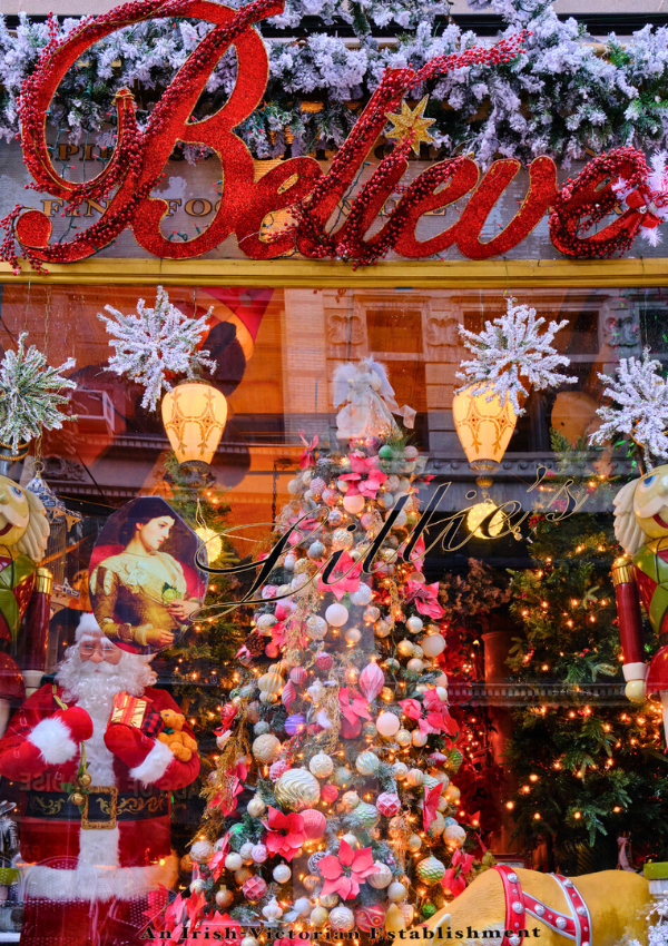 restaurants that decorate for christmas in NYC - Lillie’s Victorian Establishment