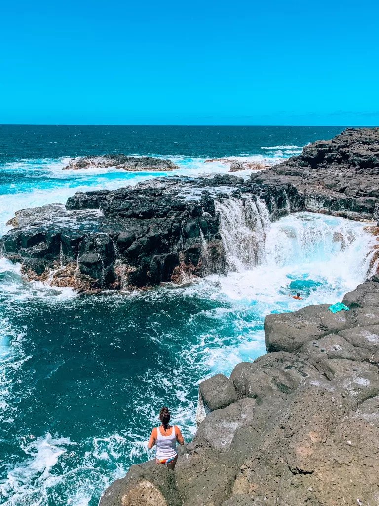 image of queens bath for kauai itinerary