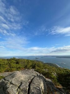 view from the precipice trail in Acadia National Park