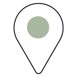 white map pin