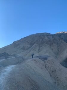 Beaten hiking trail in Death Valley